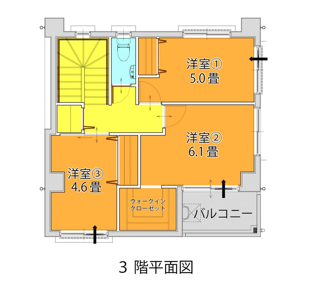 樋川-3階平面図-